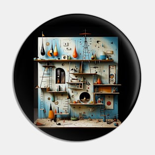 Dutch Interior I 1928 Surrealism Art Pin