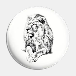 Wildlife Lion Pin