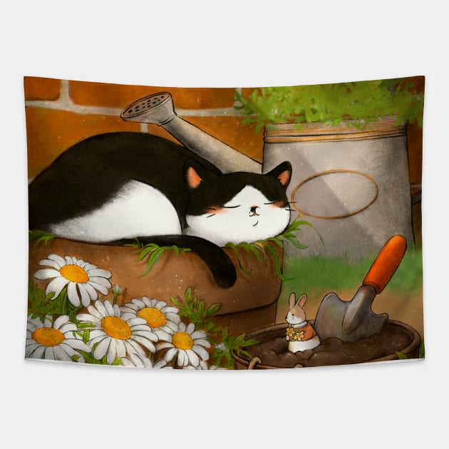 A sweet nap Tapestry by LUNA