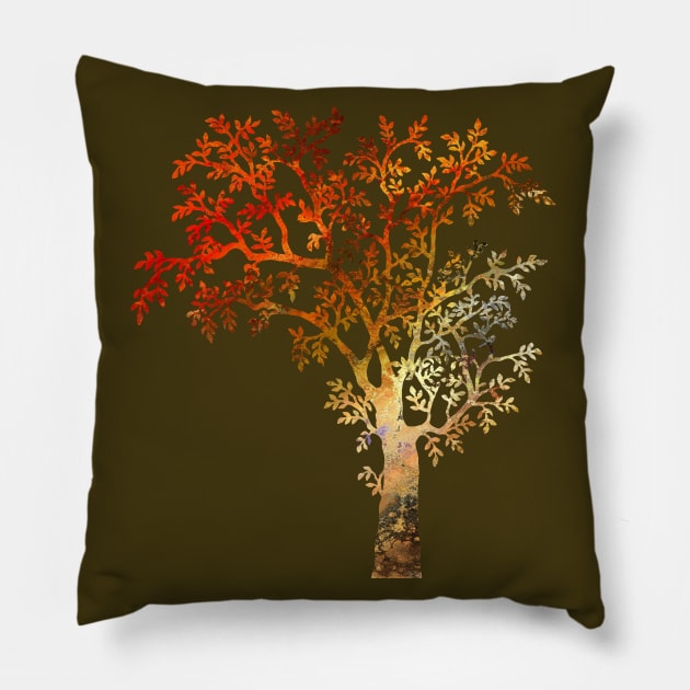 Autumn Tree Pillow by Alpenglow Workshop