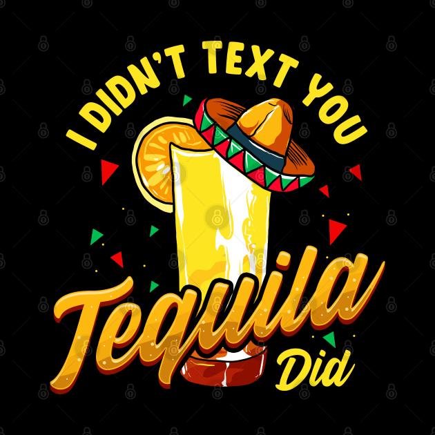 Cinco de Mayo I Didnt Text You Tequila Did by E