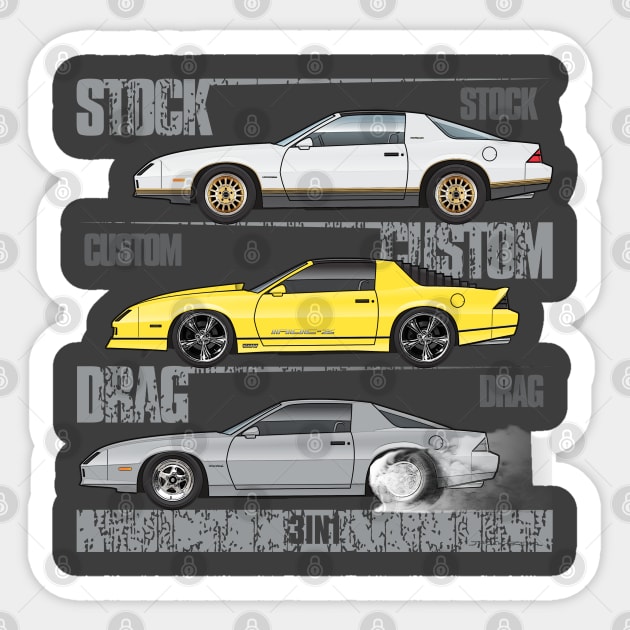 3 in 1 - Camaro - Sticker | TeePublic