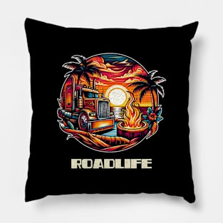 Tropical roadlife Pillow