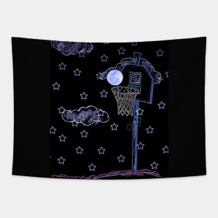 Basket Moon Tapestry