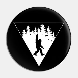 Yeti Bigfoot Sasquatch Triangle Pin