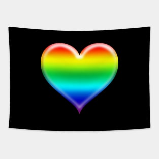 Rainbow Heart Emoji | Pop Art Tapestry