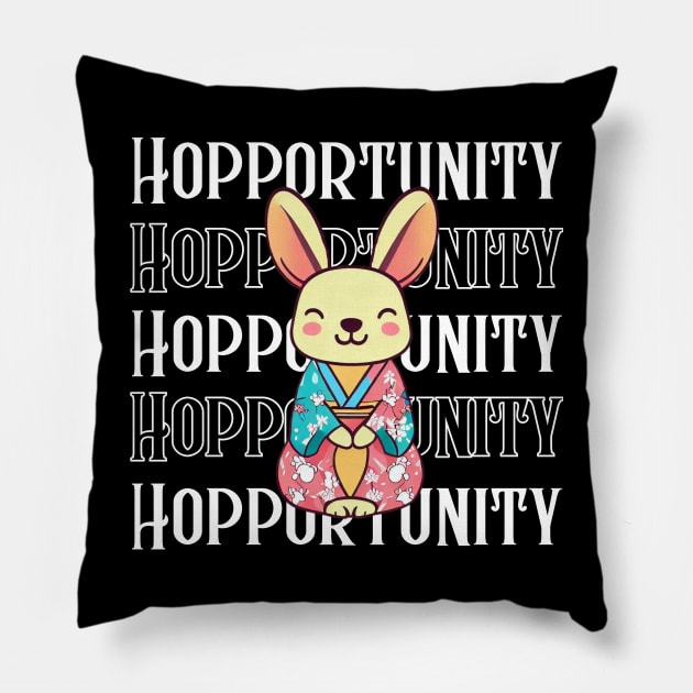 Hopportunity Pillow by Japanese Fever