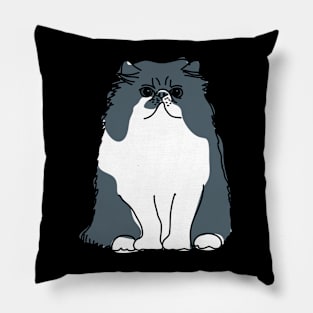 Bleu cat Pillow