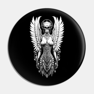 Angel of Death (White Ink) Pin