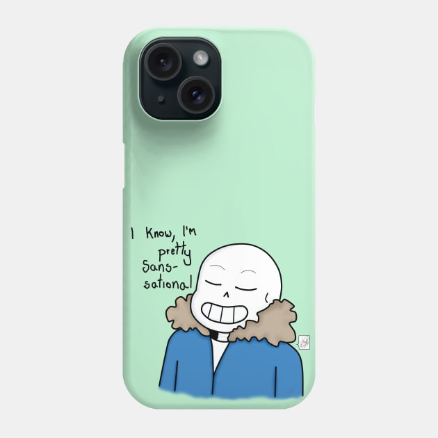 Sans-sational Phone Case by Skel