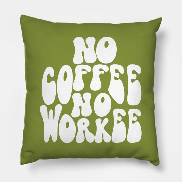 Coffee lovers saying Pillow by TEEPOINTER