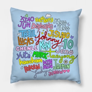 NCT's cute names. - OT21 Pillow