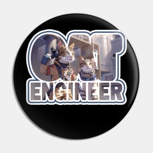 Cat Engineer Pin