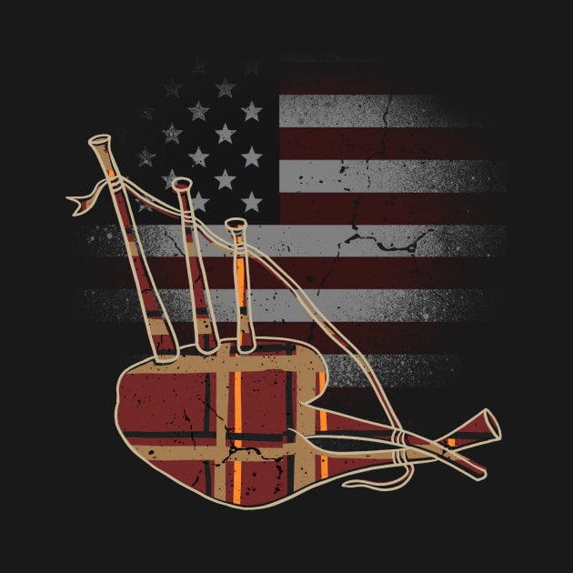 BAGPIPE AMERICA by Tee Trends