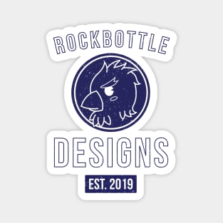 RockBottle Designs Logo (Blue) Magnet