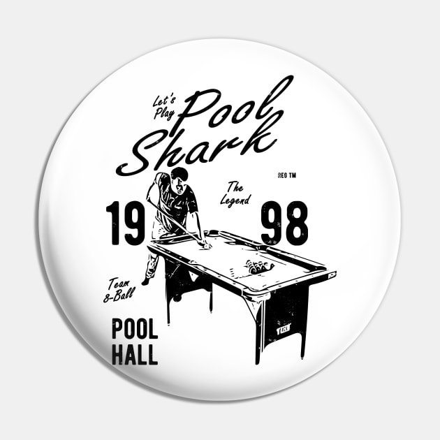 Pool Shark Player Pin by JakeRhodes