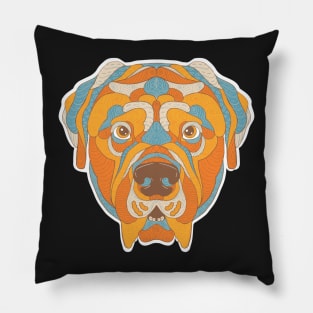 Mastiff Portrait Pillow