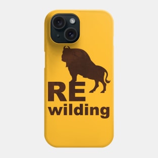 rewilding bison in nature Phone Case