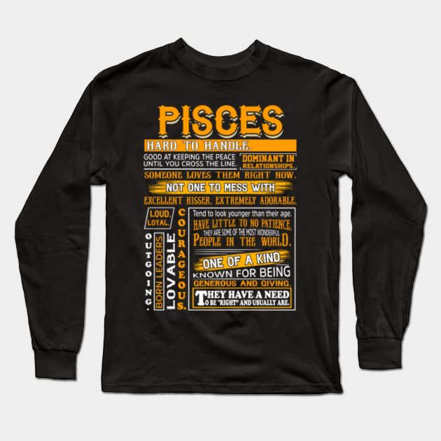 Pisces Queens Are Born In February 19 March 20 T Shirt Zodiac Girls Birthday Princess Black Wo Long Sleeve T Shirt Teepublic