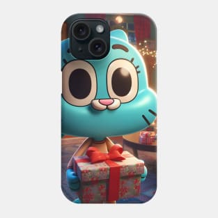 Whimsical Wonderland Unleashed: Gumball Christmas Art for Iconic Cartoon Holiday Designs! Phone Case