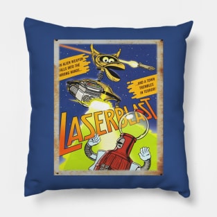 Mystery Science Rusty Barn Sign 3000 - Laserblast Pillow