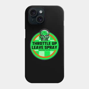 Throttle up Leave Spray Drag Boat Racing Skull Speed Fast Watercraft Watersport Boating Phone Case