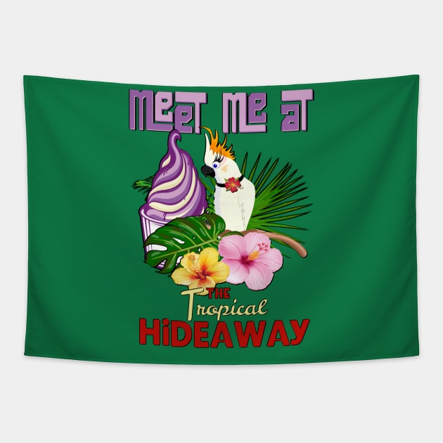 Meet me at the Hideaway Tapestry by EnchantedTikiTees