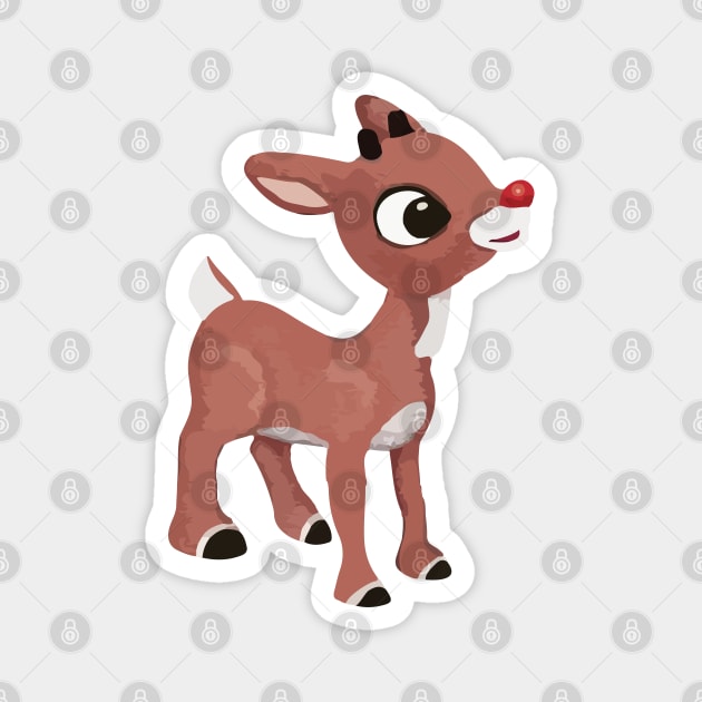 Classic Rudolph Magnet by GraphicLoveShop