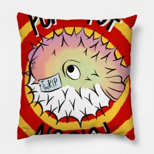 Puff Puff-er fish Pillow