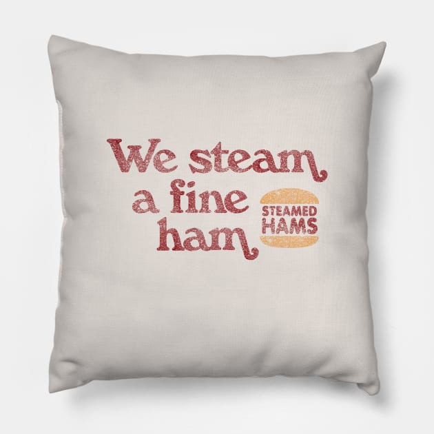 We Steam a Fine Ham Pillow by Heyday Threads