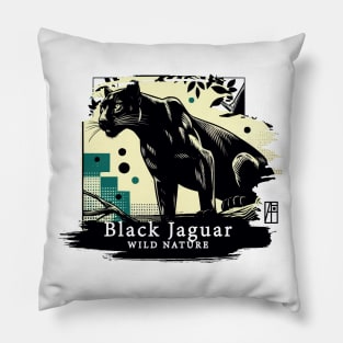 Black Jaguar - WILD NATURE - JAGUAR -10 Pillow