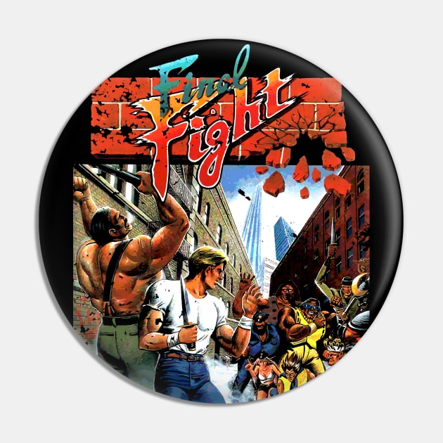 Final Beat 'Em Up Pin by winsarcade