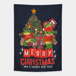 Frog Christmas Tapestry