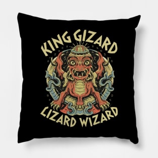 King Gizzard And The Lizard Wizard Pillow