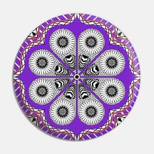 lotus flower in mandala pattern ecopop Pin