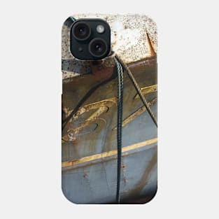 Trawler Bow moored near Dumfries,Scotland Phone Case