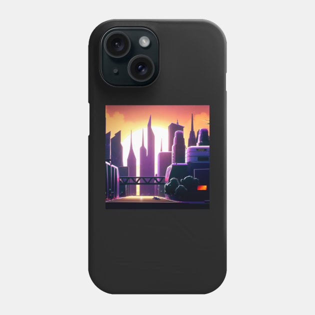 Sunrise in the city Phone Case by SJG-digital