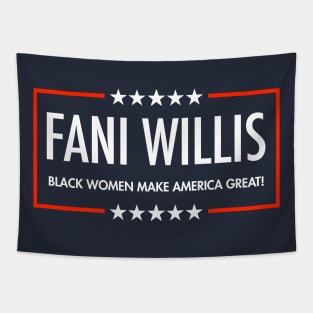 Fani Willis - Black Women Make America Great (blue) Tapestry