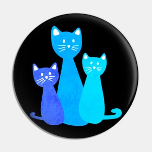 Blue Cats Pin