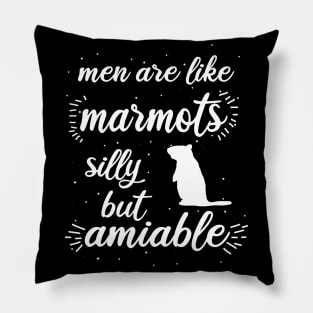 lustiger Murmeltier Spruch Männer Frauen Pillow