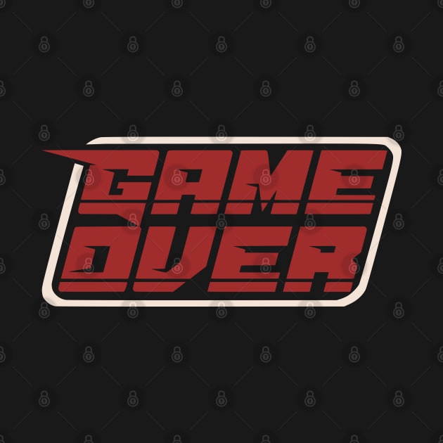 Game over vintage 80s eighties retro video game by SpaceWiz95