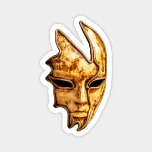 Gold Carnival Mask Magnet