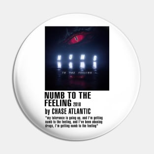 Chase Rock Band Atlantic Numb To Feeling Pin