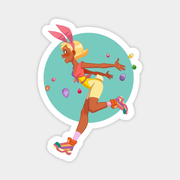 Easter bunny girl Magnet by melivillosa