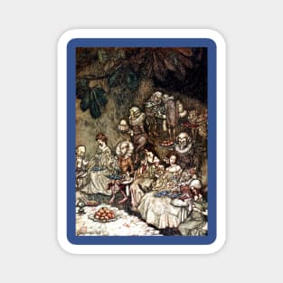 Fairy Banquet - Peter Pan in Kensington Gardens - Arthur Rackham Magnet