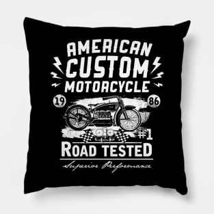 American custom motorcycle Pillow