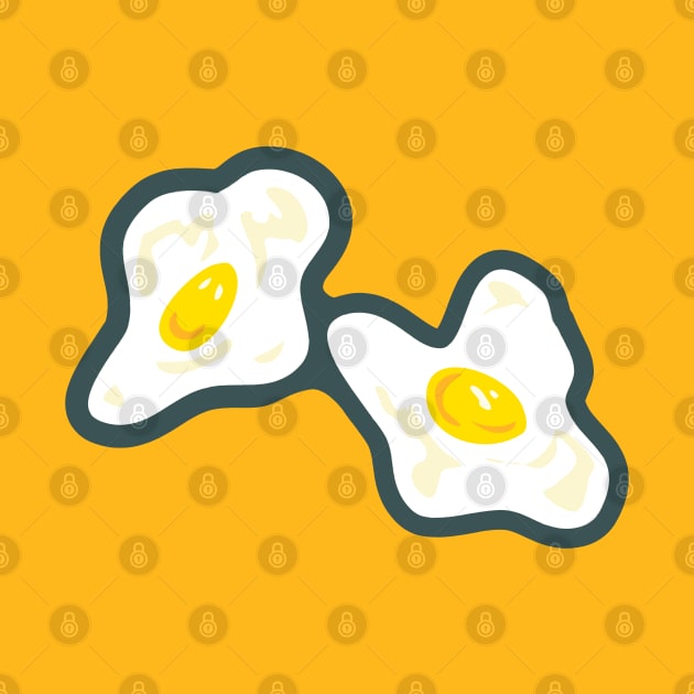 Fried eggs by Scrabbly Doodles