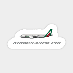 Alitalia Airbus A320-200 Tee Shirt Version Magnet