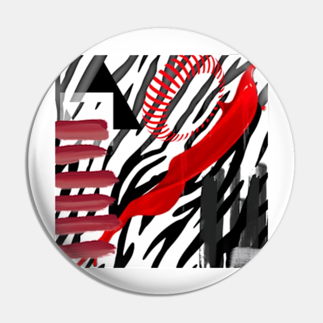 spinning red black white grey abstract geometric animal print Pin by katerina-ez