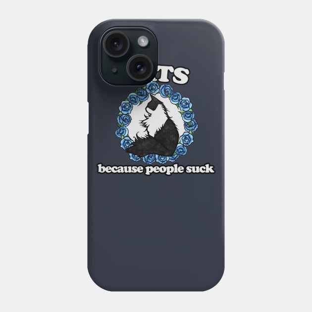 Cat because people suck Phone Case by bubbsnugg